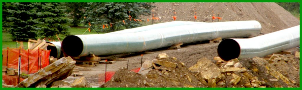 pipeline under construction